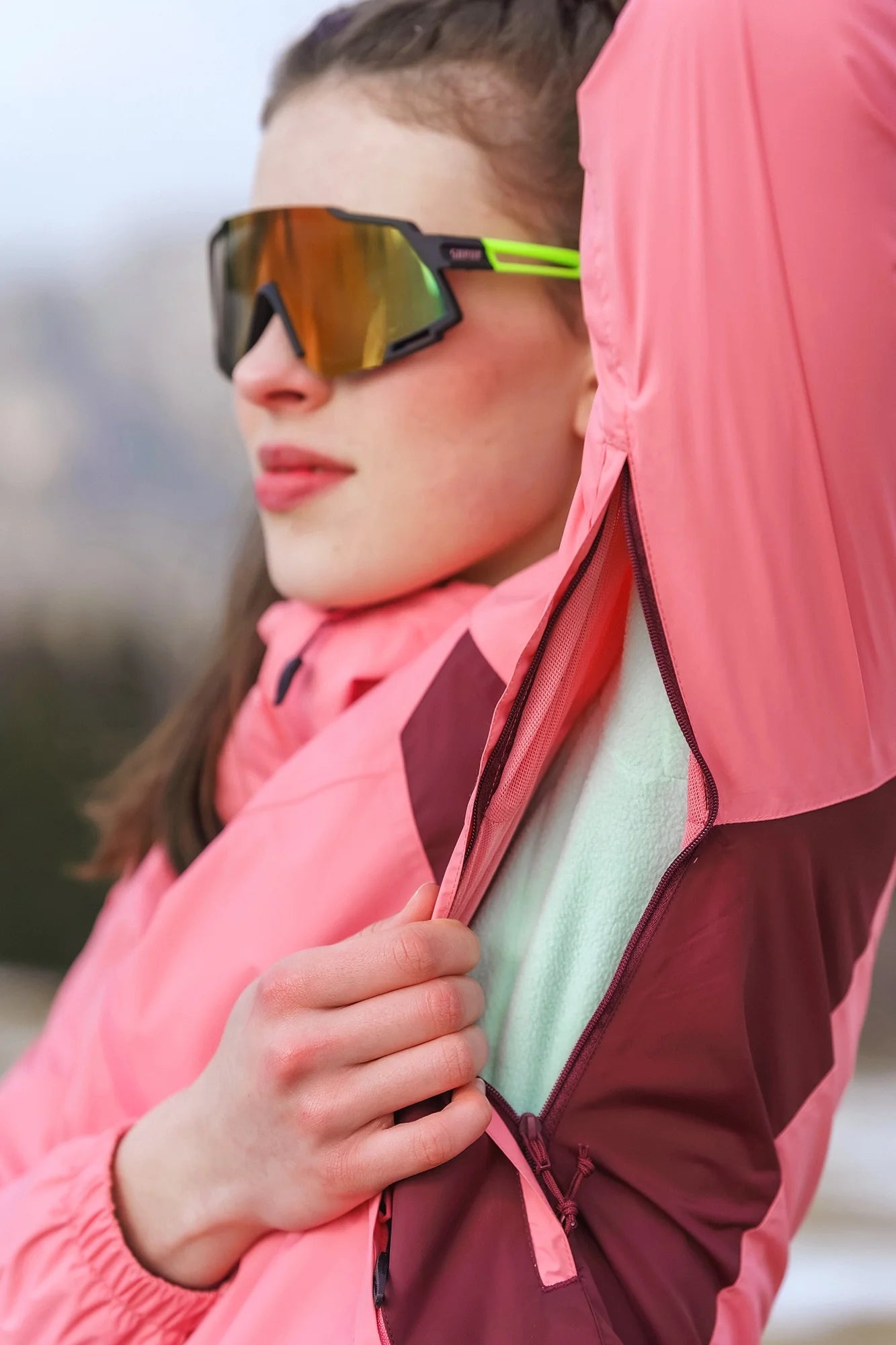 Wasserdichte Jacke Damen - ELDER pink-11