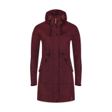 Waterproof parka jacket women's - HINTERLAND wine red