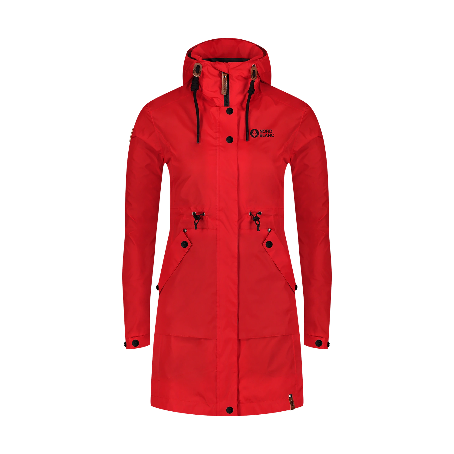 Wasserdichte Parka-Jacke Damen - HINTERLAND rot