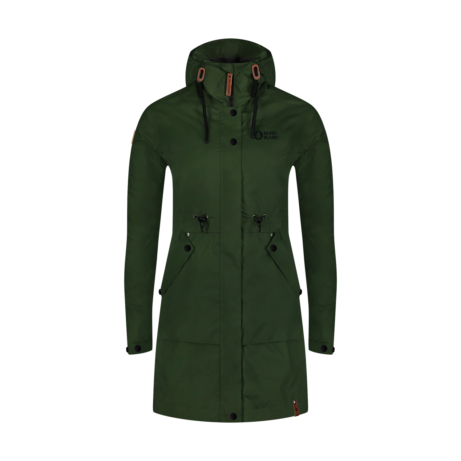 Wasserdichte Parka-Jacke Damen - HINTERLAND grün