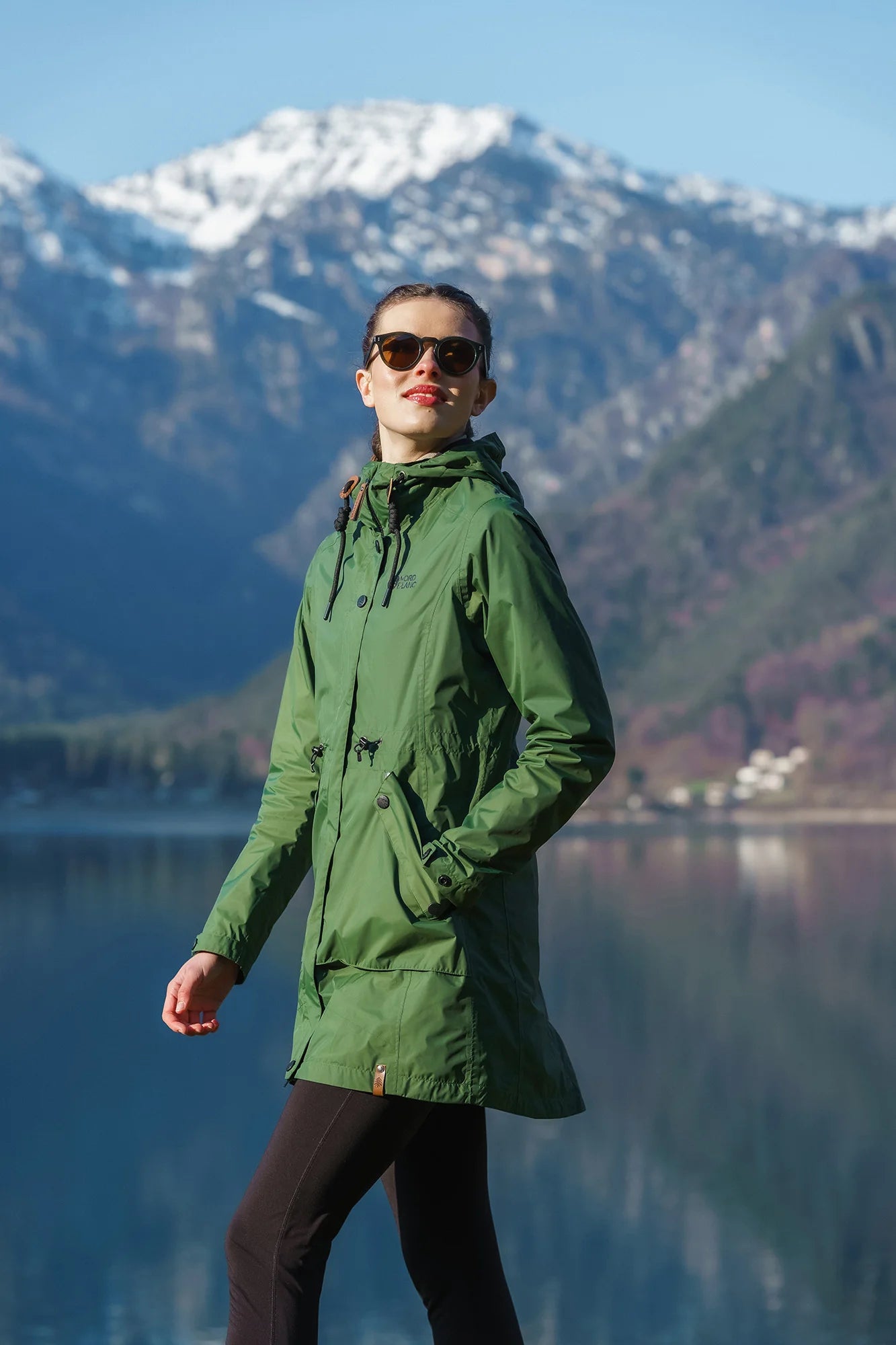 Waterproof parka jacket women's - HINTERLAND green-4