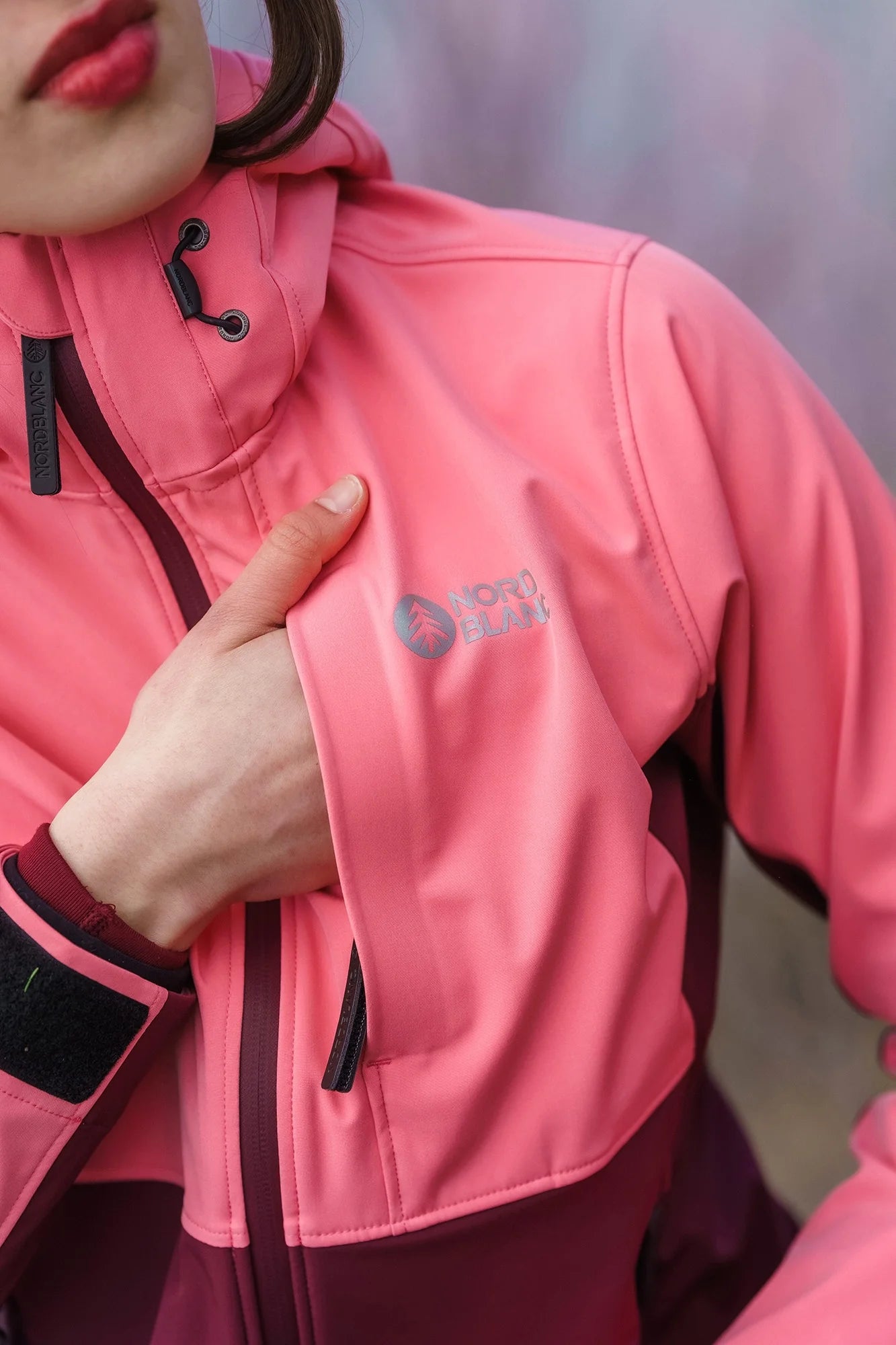 Wasserdichte Leichte- Softshelljacke Damen - BLINK pink-10