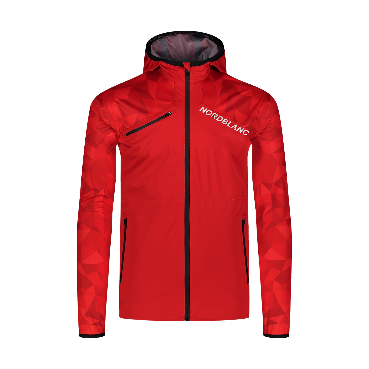 Waterproof light softshell jacket men's - RIGHT red