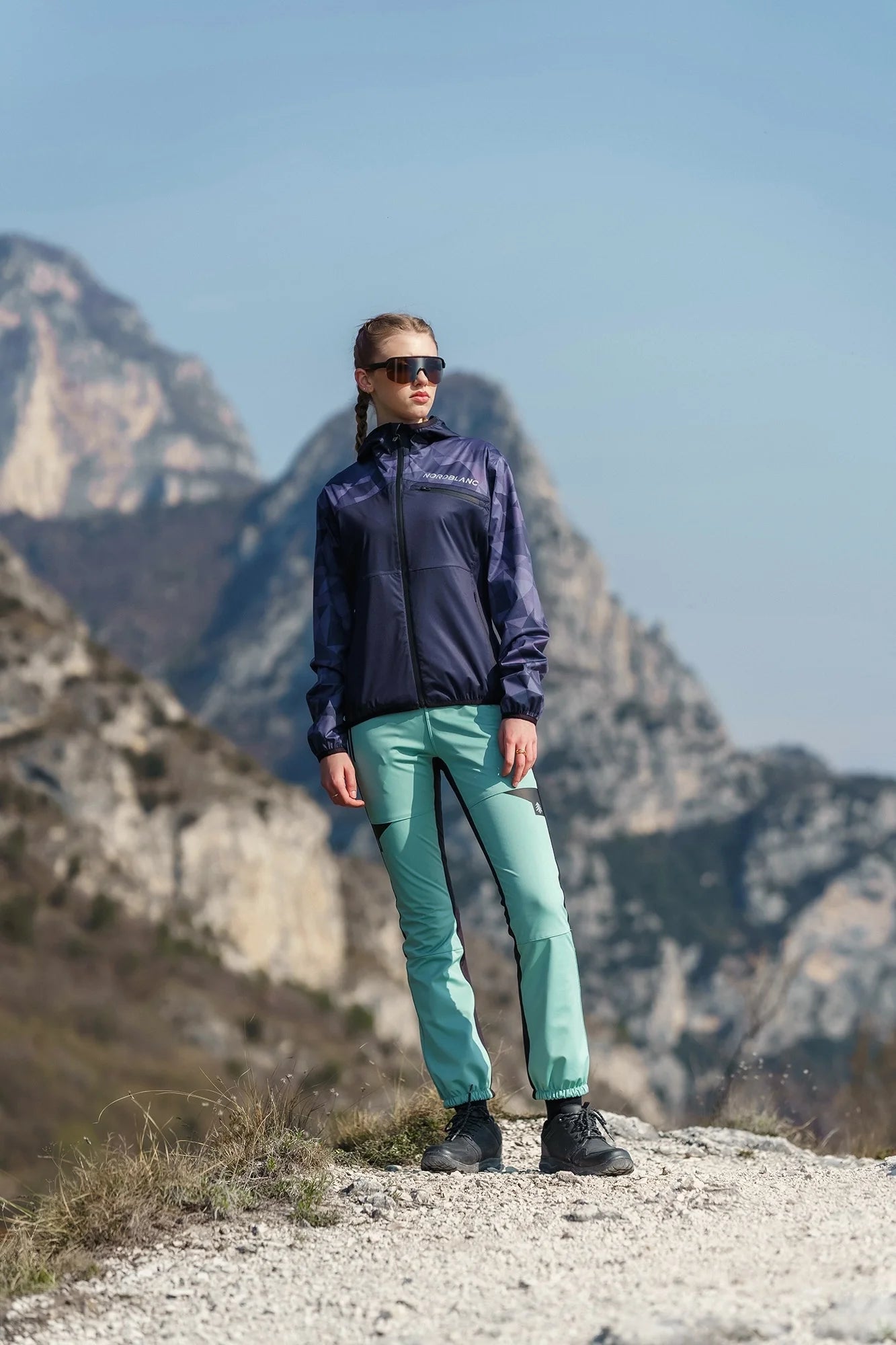 Wasserdichte Leichte- Softshelljacke Damen - UPLAND schwarz-2