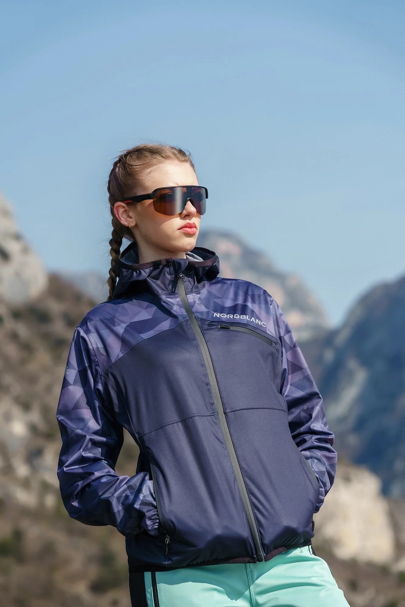 Wasserdichte Leichte- Softshelljacke Damen - UPLAND schwarz-4