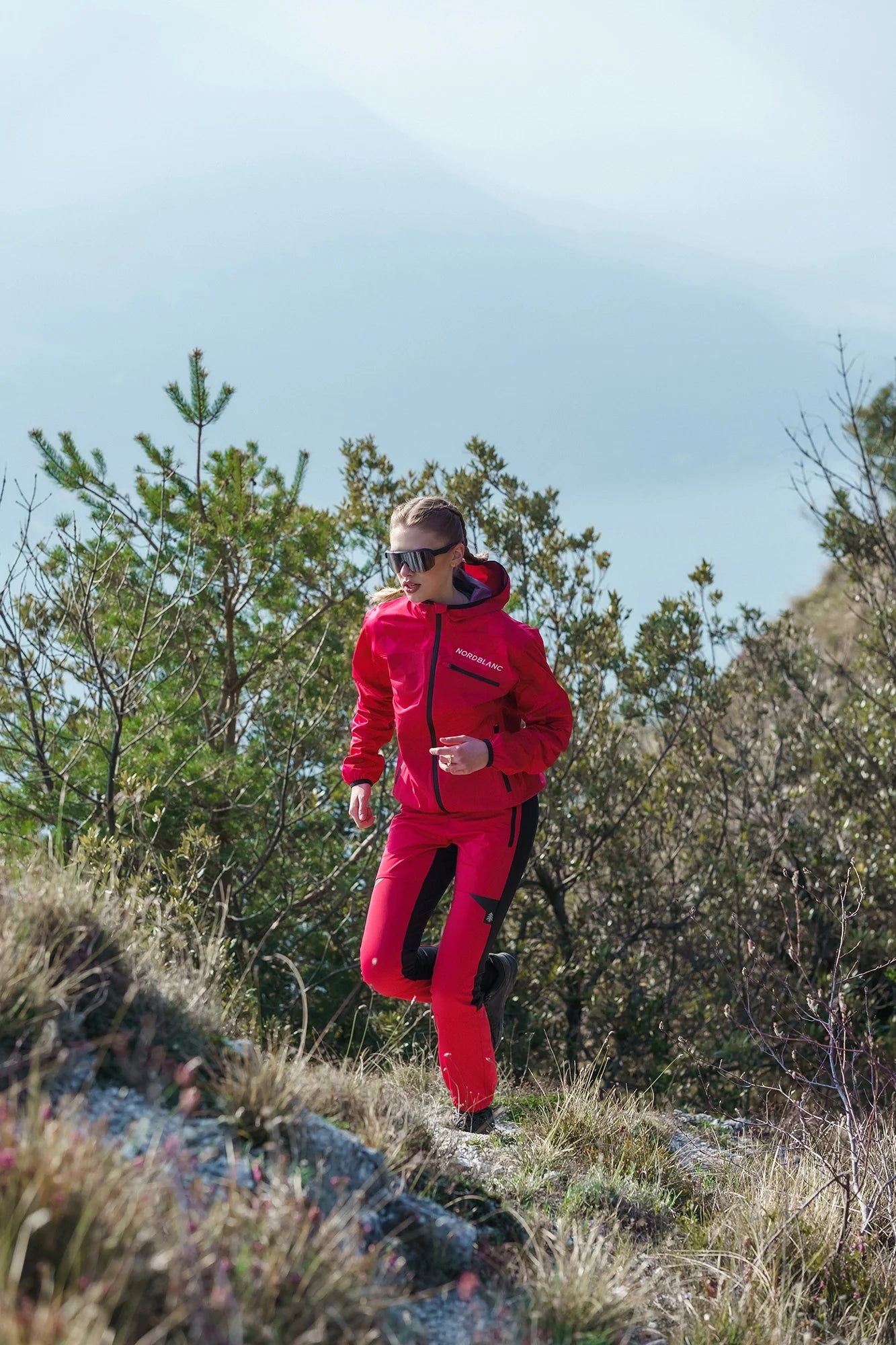 Vízálló könnyű softshell dzseki/kabát női - UPLAND rózsaszín-2