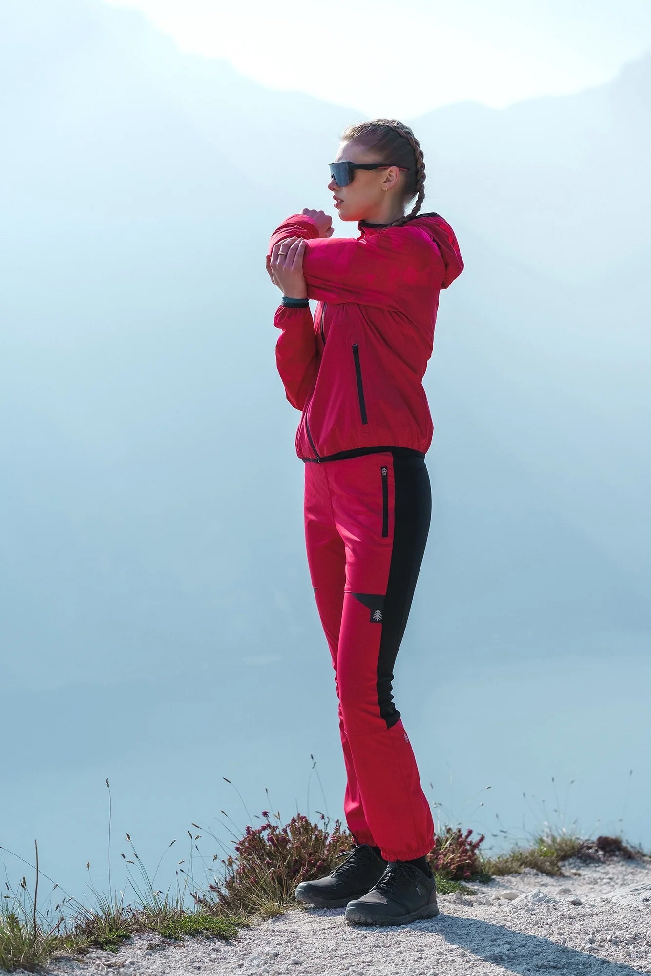 Vízálló könnyű softshell dzseki/kabát női - UPLAND rózsaszín-4