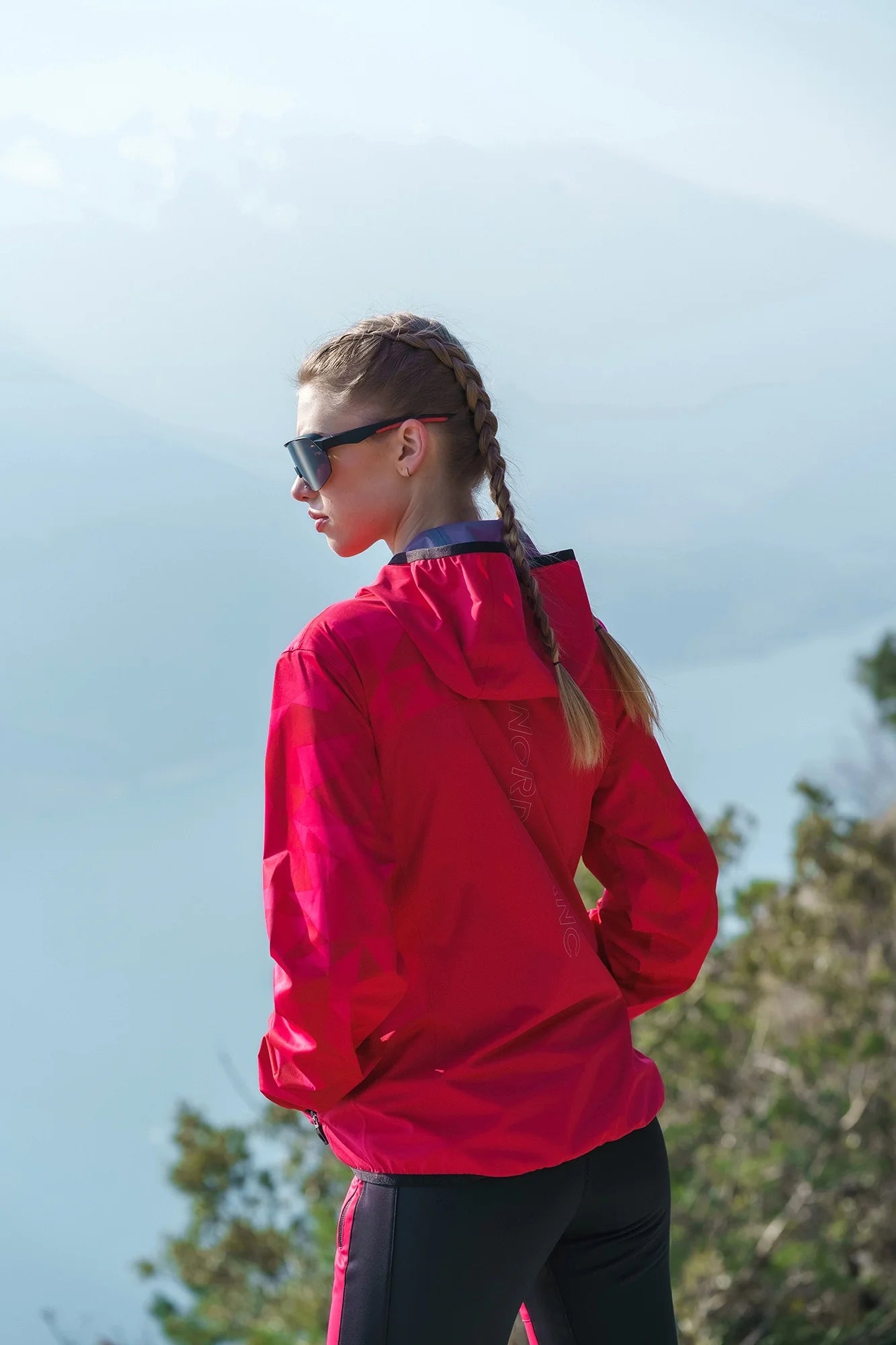 Vízálló könnyű softshell dzseki/kabát női - UPLAND rózsaszín-6
