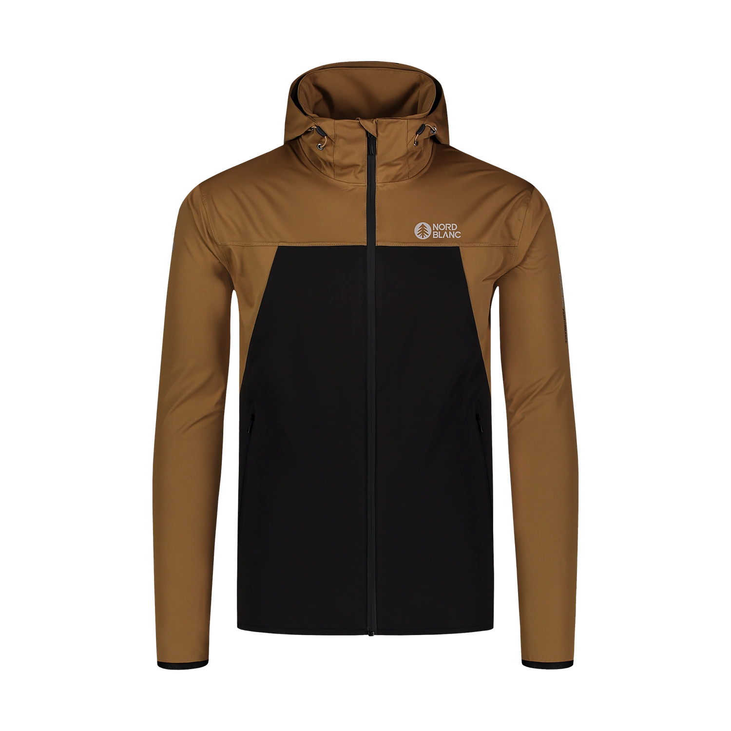 Waterproof light softshell jacket men's - EXPEDITIOUS brown