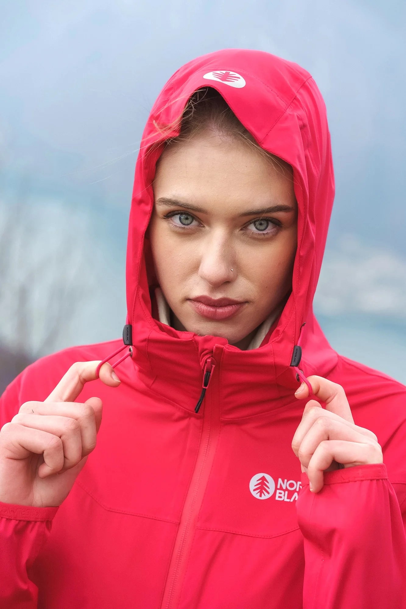 Vodootporna lagana softshell jakna ženska - OUTLAND ružičasta-6