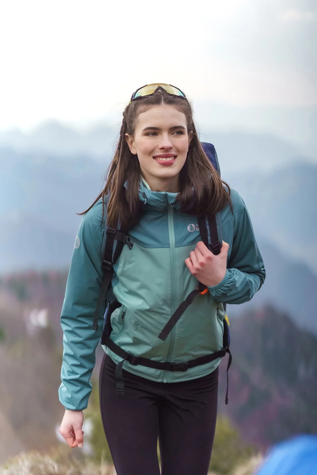 Vodootporna lagana softshell jakna ženska - OUTLAND zelena-4