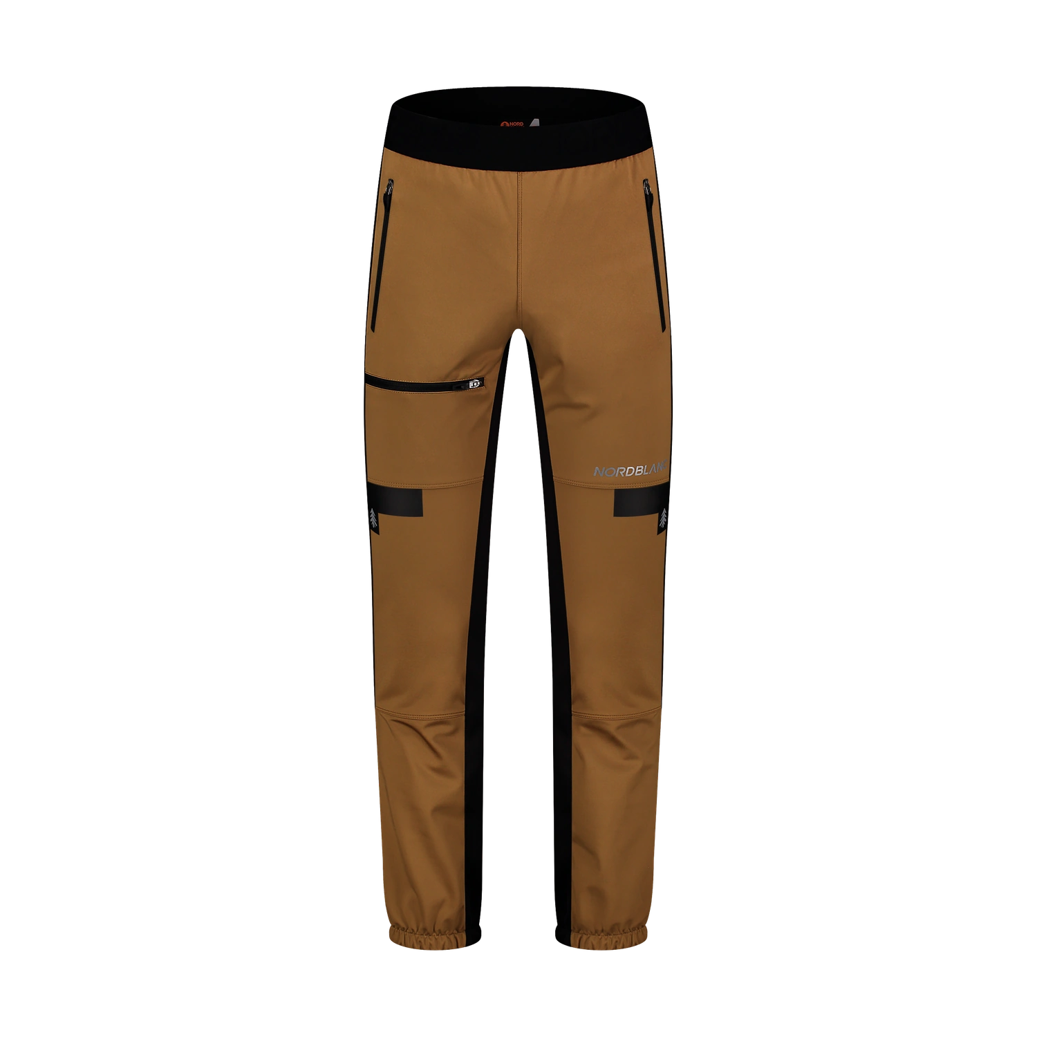 Light waterproof softshell pants men's - RIDGEWALK brown