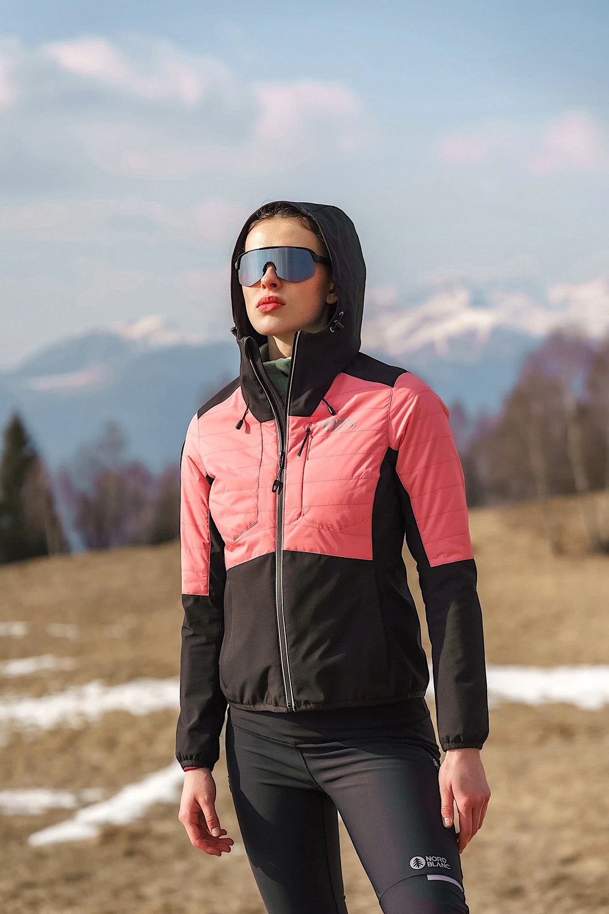 Sportovní nepromokavá bunda dámská - OPENING růžová