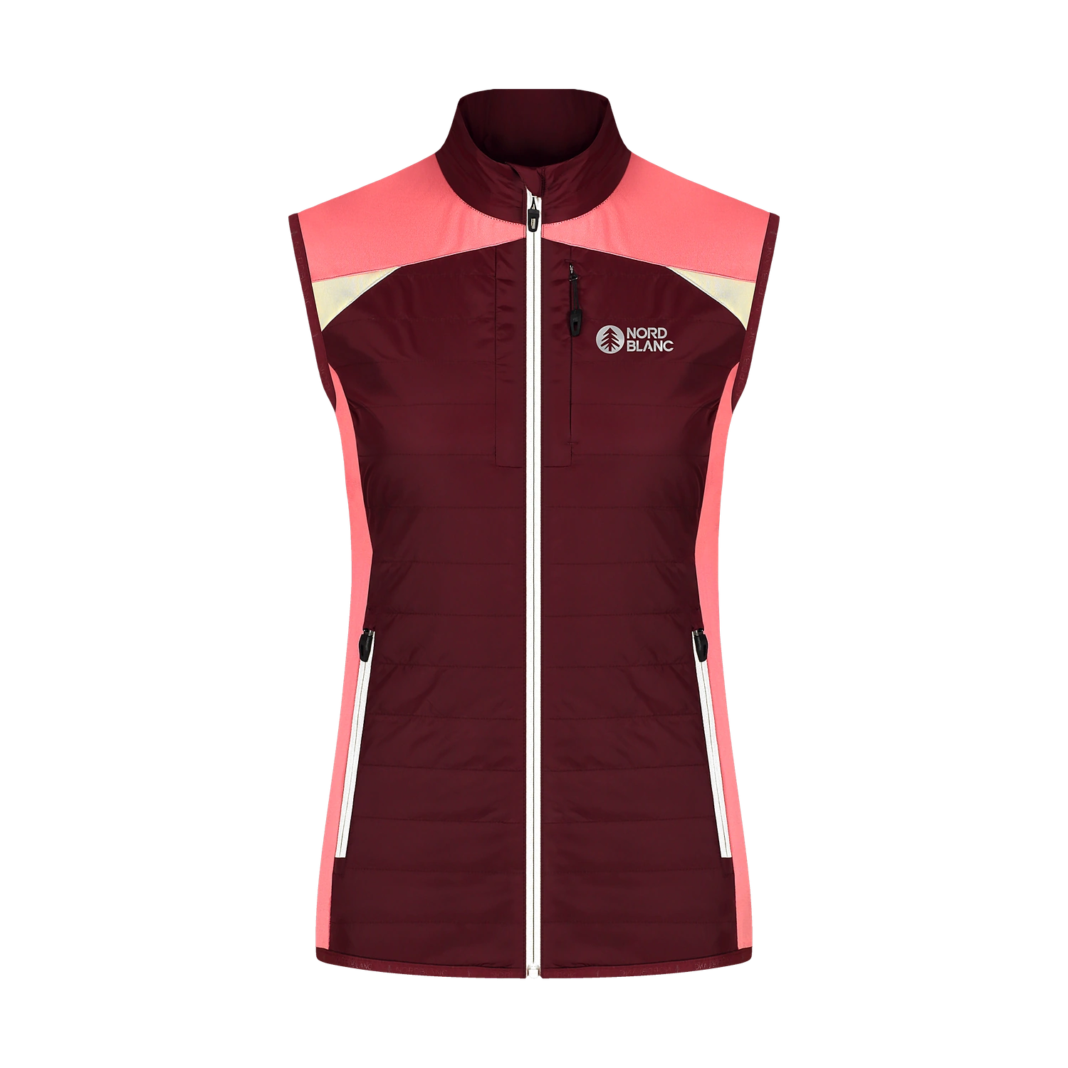 Leichte Sportweste Damen - DELL weinrot