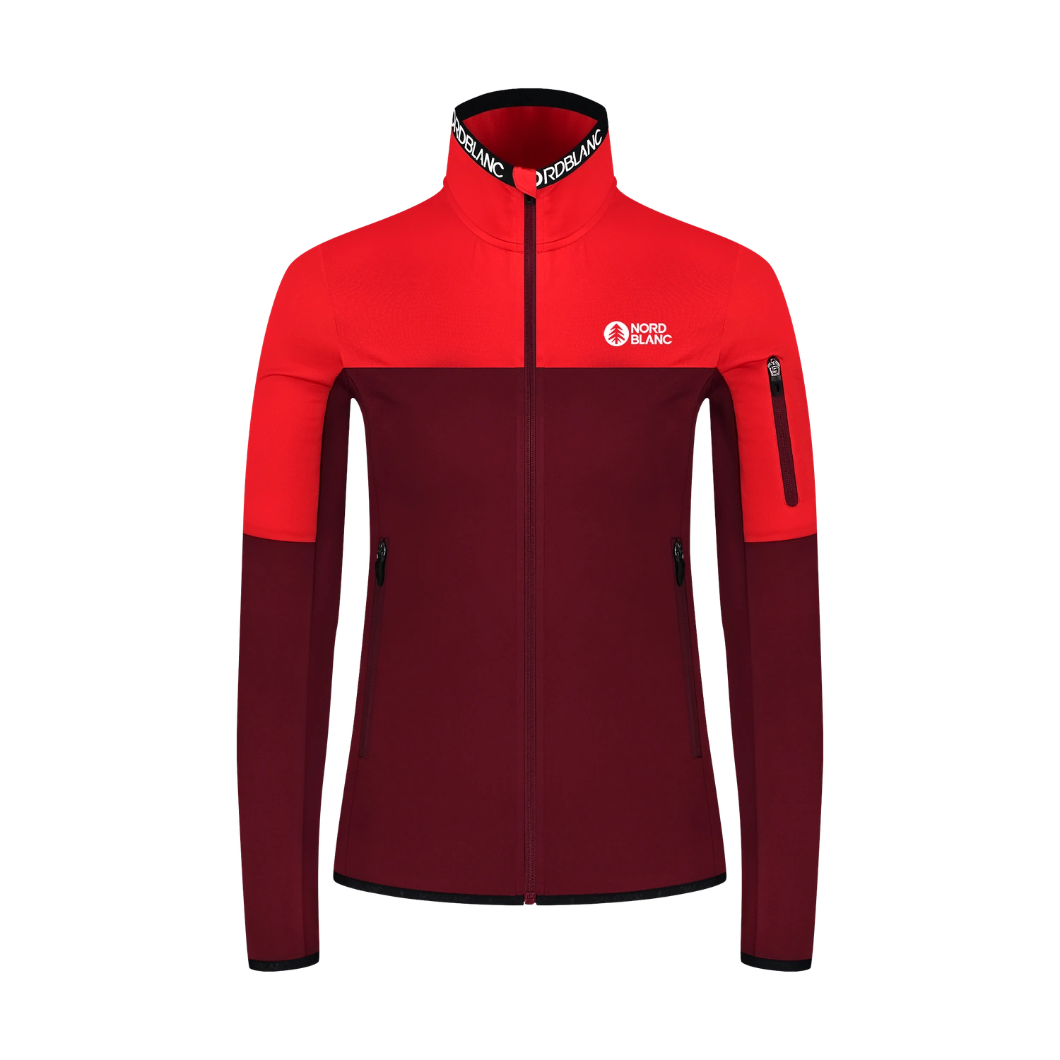 Powerfleecejacke Damen - IDOL weinrot
