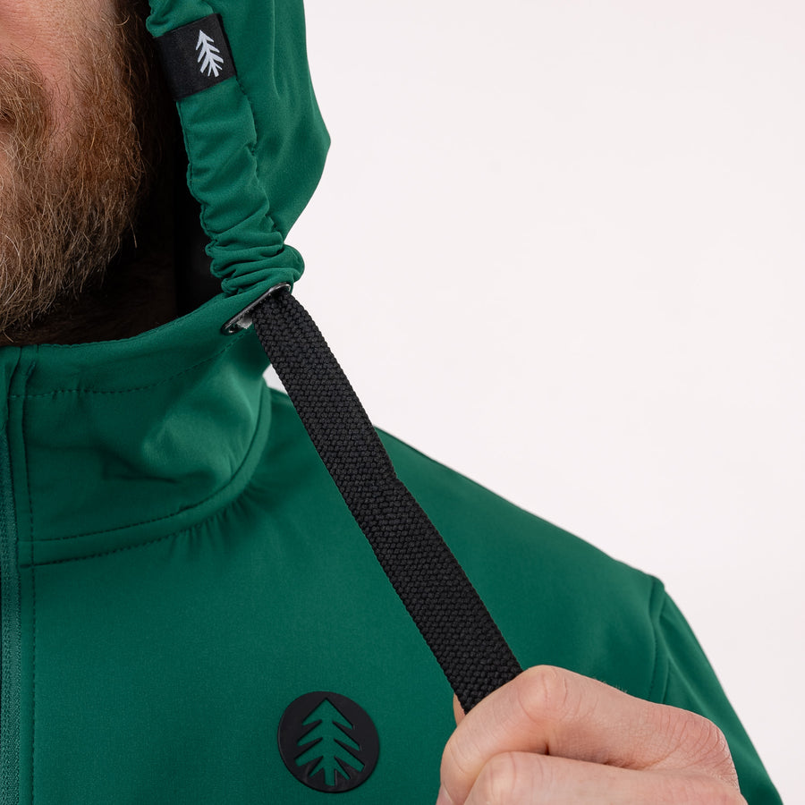 Adjustable hood drawcord