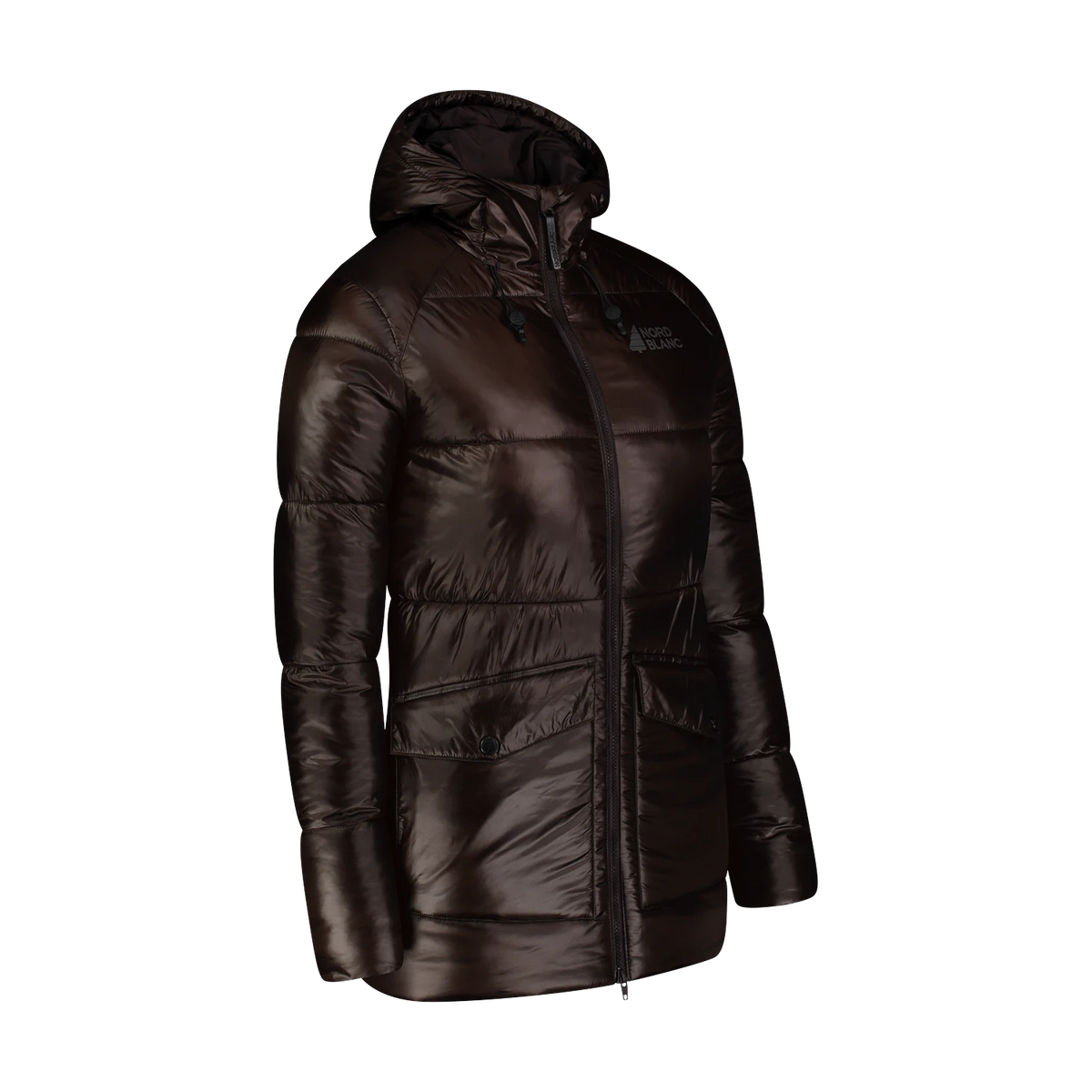Winterjas voor dames - VELORA bruine – afbeelding 2