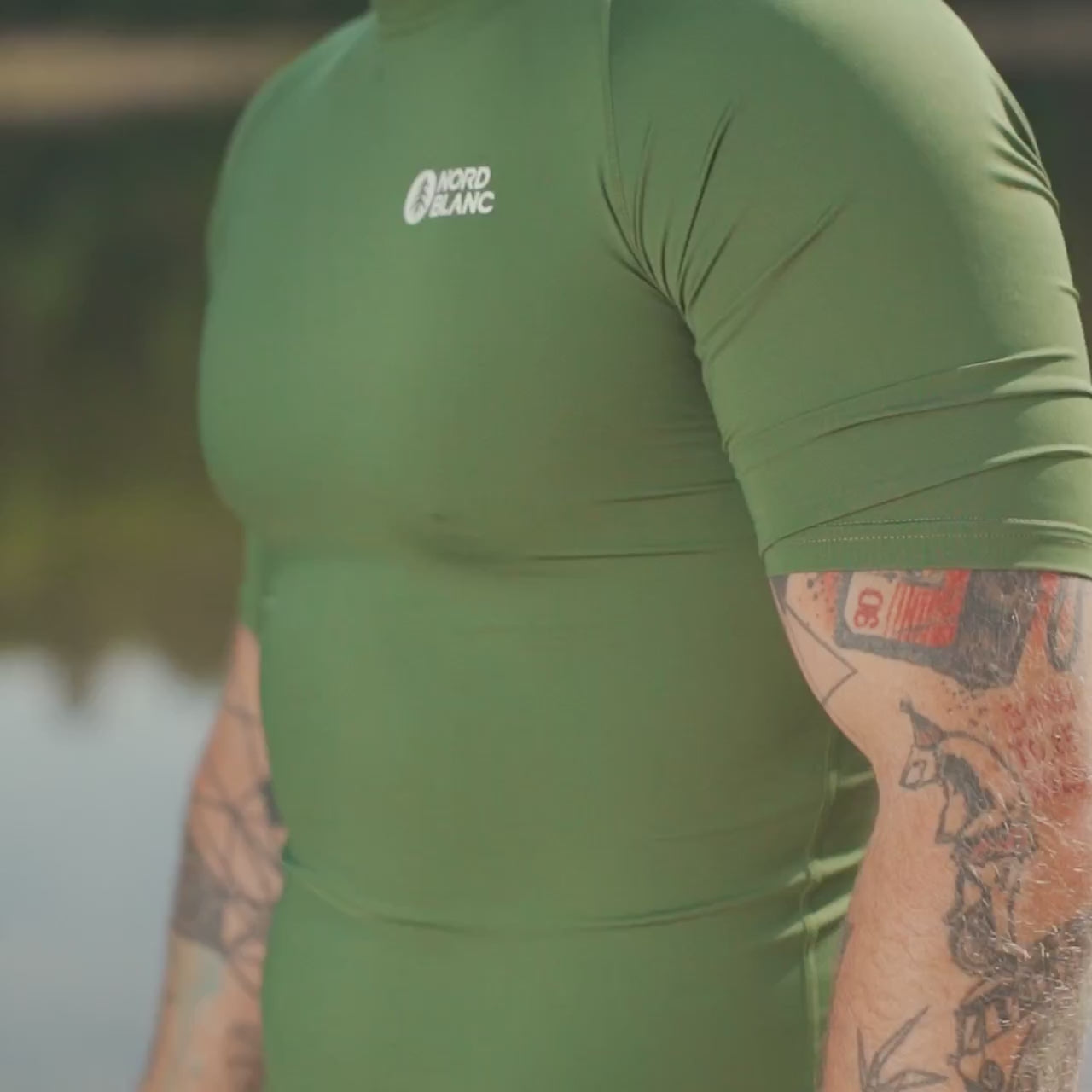 UV-Schutz-T-Shirt Herren - SURFER grün-9